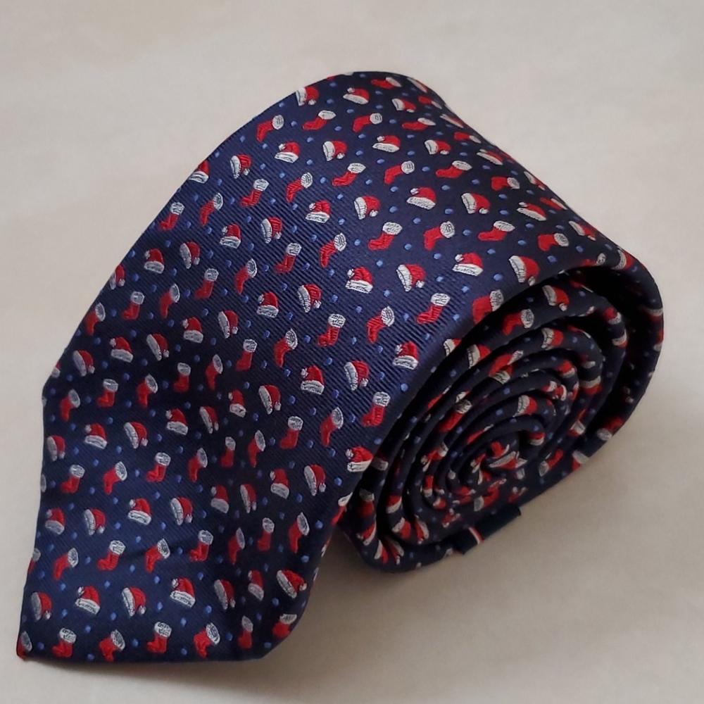 NWT Tommy Hilfiger Men's Santa Hat + Stocking Tie